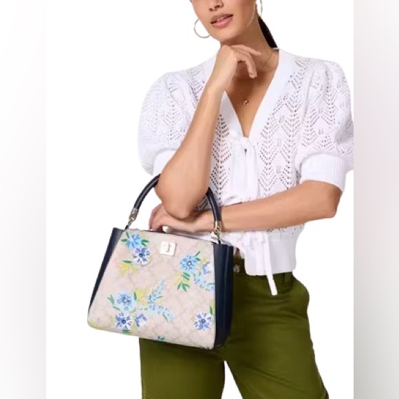 Kate Spade New York
SPADE FLOWER FLORAL MEDIUM TOP HANDLE SATCHEL - Picture 2 of 6